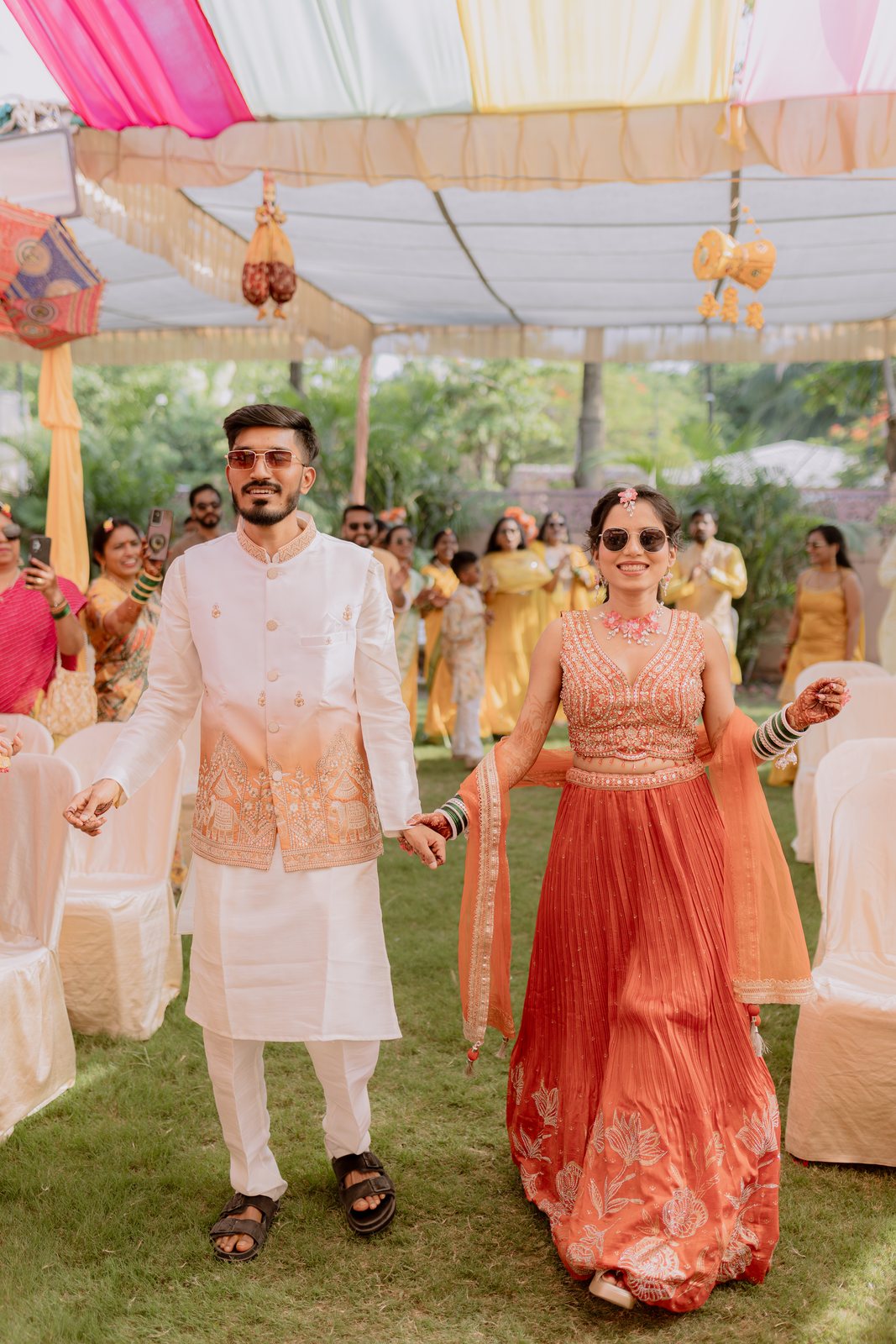 Vibrant Haldi Celebrations - The Capture Wedding Photography